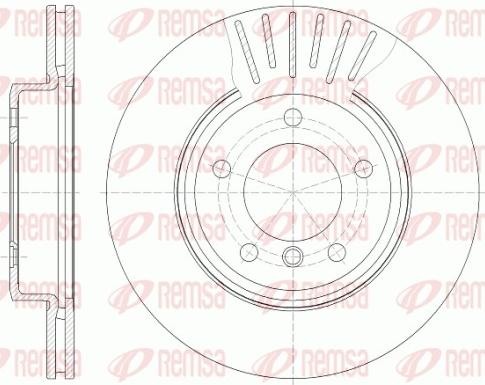 Remsa 6589.10 - Brake Disc autospares.lv