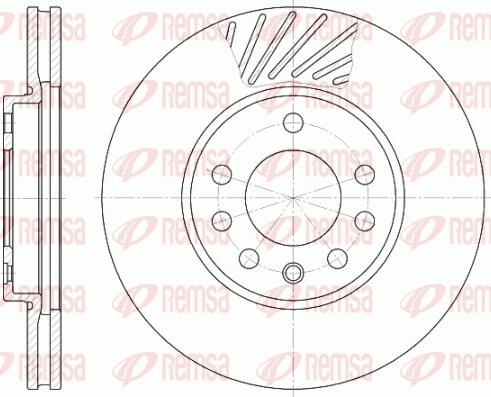 Remsa 6584.10 - Brake Disc autospares.lv