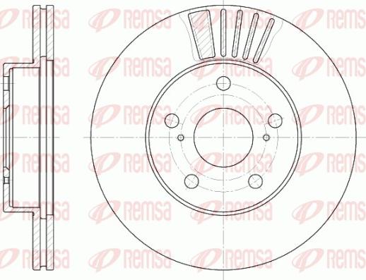 Remsa 6582.10 - Brake Disc autospares.lv