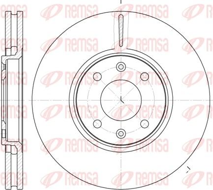 Remsa 6587.10 - Brake Disc autospares.lv