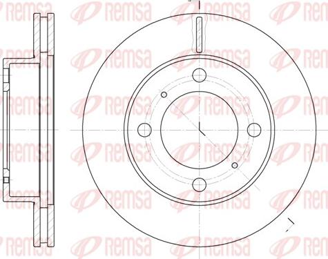 Remsa 6539.10 - Brake Disc autospares.lv