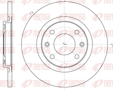 Remsa 6536.00 - Brake Disc autospares.lv