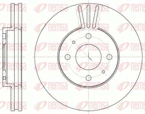 Remsa 6530.10 - Brake Disc autospares.lv