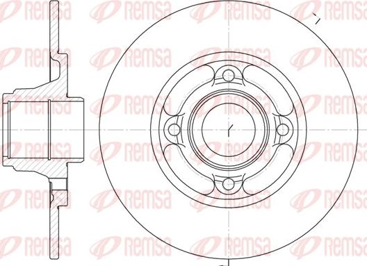 Remsa 6537.00 - Brake Disc autospares.lv