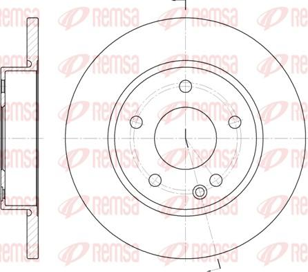 Remsa 6526.00 - Brake Disc autospares.lv