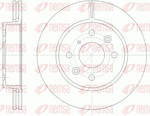 Remsa 6523.10 - Brake Disc autospares.lv