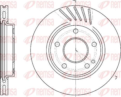 Remsa 6527.10 - Brake Disc autospares.lv