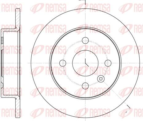 Remsa 6570.00 - Brake Disc autospares.lv