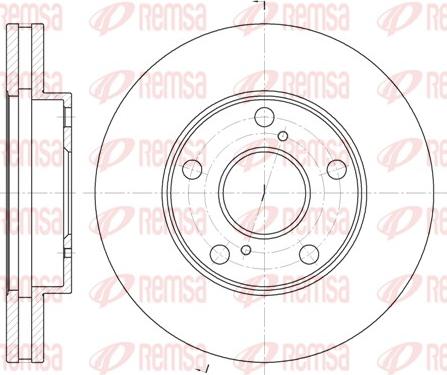 Remsa 6571.10 - Brake Disc autospares.lv