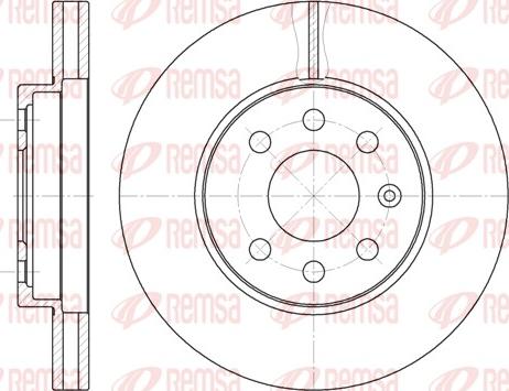 Remsa 6573.10 - Brake Disc autospares.lv