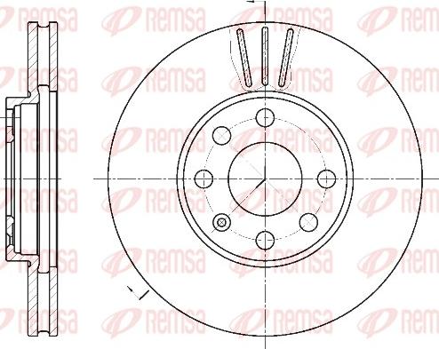 Remsa 6572.10 - Brake Disc autospares.lv