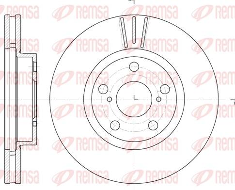 Remsa 6577.10 - Brake Disc autospares.lv