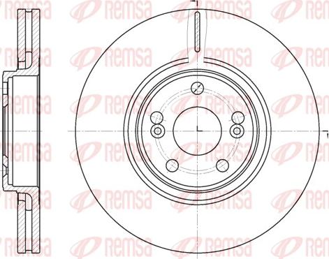 Remsa 6694.10 - Brake Disc autospares.lv