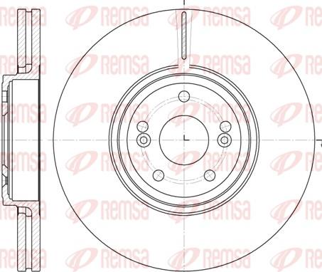 Remsa 6695.10 - Brake Disc autospares.lv