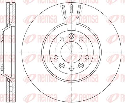 Remsa 6691.10 - Brake Disc autospares.lv