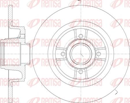 Remsa 6698.00 - Brake Disc autospares.lv