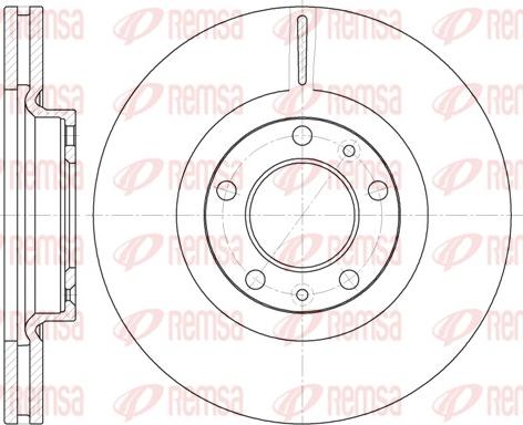 Remsa 6693.10 - Brake Disc autospares.lv