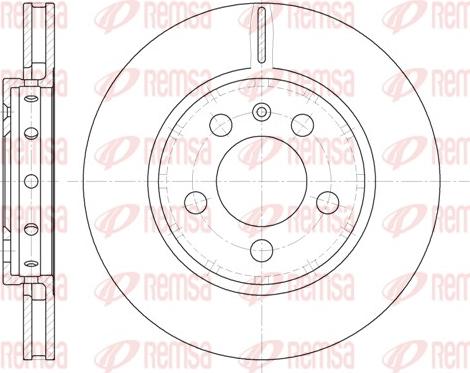 Remsa 6646.10 - Brake Disc autospares.lv