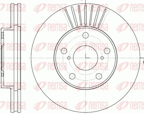 Remsa 6640.10 - Brake Disc autospares.lv