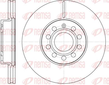 Remsa 6648.10 - Brake Disc autospares.lv