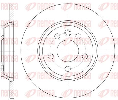 Remsa 6659.00 - Brake Disc autospares.lv