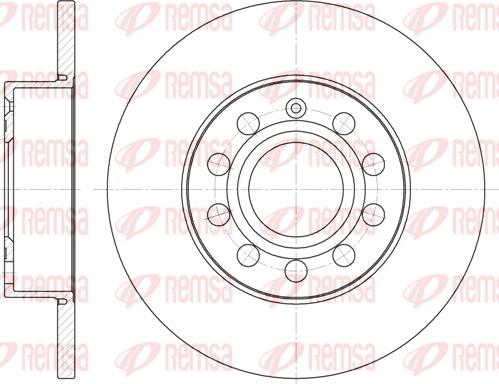 Remsa 6650.00 - Brake Disc autospares.lv