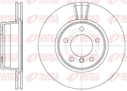 Remsa 6653.10 - Brake Disc autospares.lv