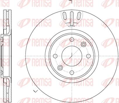 Remsa 6657.10 - Brake Disc autospares.lv