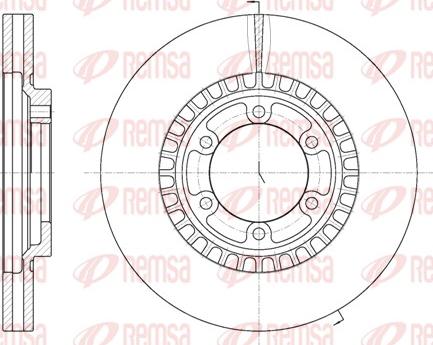 Remsa 6669.10 - Brake Disc autospares.lv