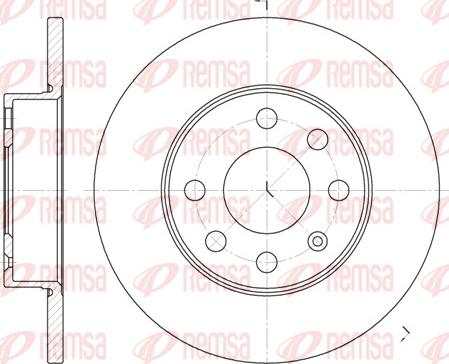 Remsa 6664.00 - Brake Disc autospares.lv