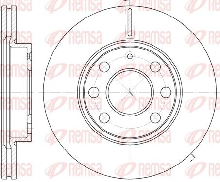 Remsa 6665.10 - Brake Disc autospares.lv