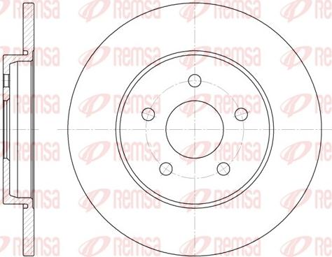 Remsa 6661.00 - Brake Disc autospares.lv