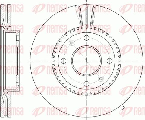 Remsa 6668.10 - Brake Disc autospares.lv