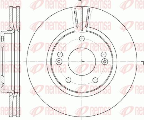 Remsa 6667.10 - Brake Disc autospares.lv