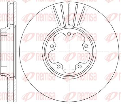 Remsa 6609.10 - Brake Disc autospares.lv