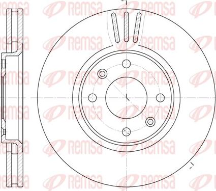 Remsa 6604.10 - Brake Disc autospares.lv