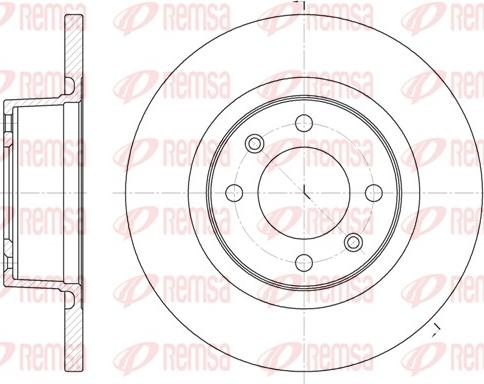 Remsa 6605.00 - Brake Disc autospares.lv