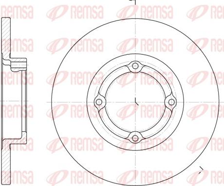 Remsa 6606.00 - Brake Disc autospares.lv