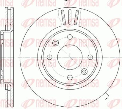 Remsa 6603.10 - Brake Disc autospares.lv