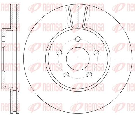 Remsa 6607.10 - Brake Disc autospares.lv