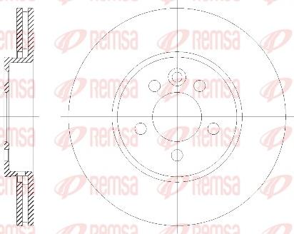 Remsa 6614.10 - Brake Disc autospares.lv