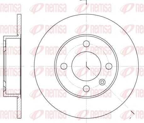 Remsa 6616.00 - Brake Disc autospares.lv