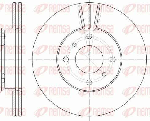 Remsa 6610.10 - Brake Disc autospares.lv