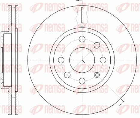 Remsa 6611.10 - Brake Disc autospares.lv