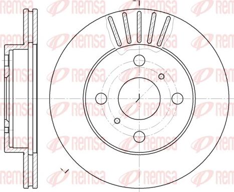 Remsa 6618.10 - Brake Disc autospares.lv