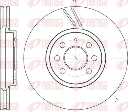 Remsa 6684.10 - Brake Disc autospares.lv