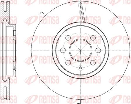 Remsa 6685.10 - Brake Disc autospares.lv