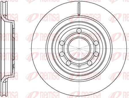 Remsa 6686.10 - Brake Disc autospares.lv