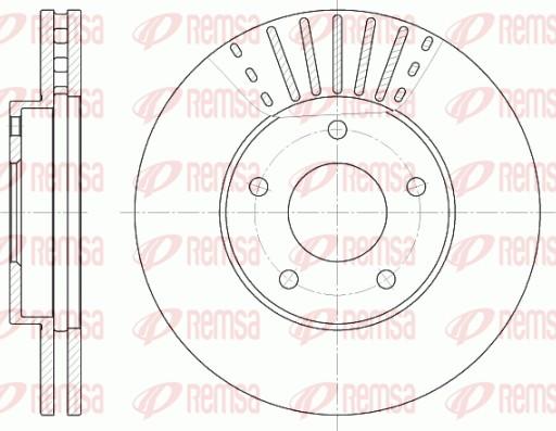 Remsa 6681.10 - Brake Disc autospares.lv