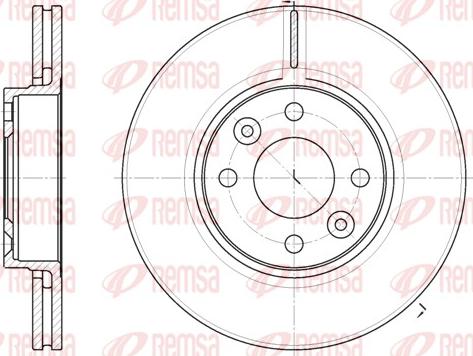 Remsa 6683.10 - Brake Disc autospares.lv